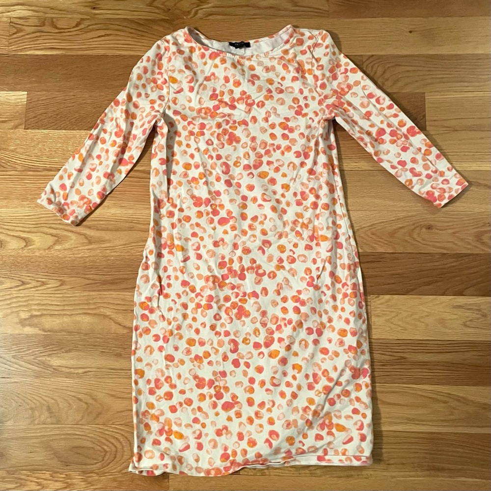 IMNYC 3/4 sleeve dress small pink and orange